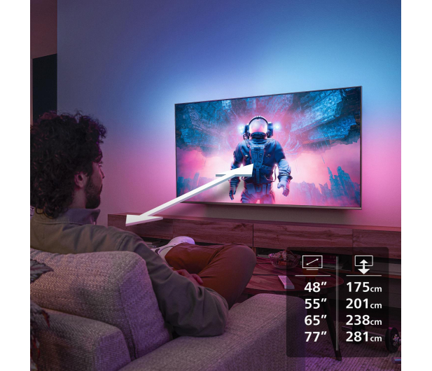 PHILIPS 65OLED770 65" OLED 4K 120Hz VRR Titan OS Ambilight 3 Dolby Vision Dolby Atmos, HDMI 2.1 - 1357127 - zdjęcie 15